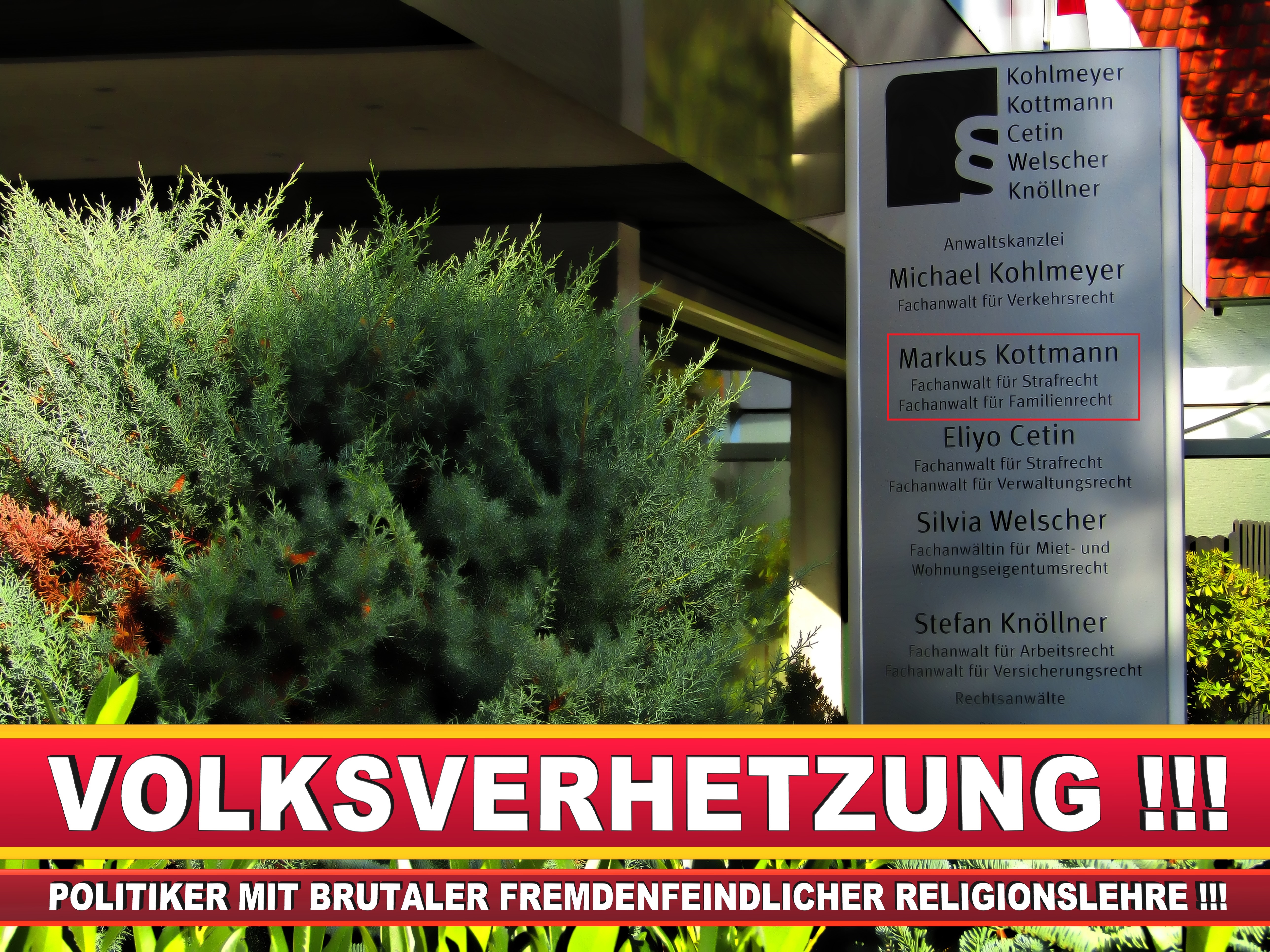RECHTSANWÄLTE KOHLMEYER KOTTMANN CETIN WELSCHER KNÖLLNER RECHTSANWALT GÜTERSLOH GT (1) LANDTAGSWAHL BUNDESTAGSWAHL BÜRGERMEISTERWAHL