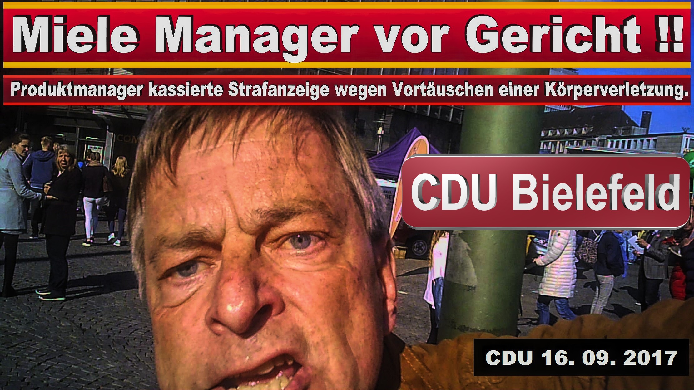 CDU BIELEFELD KANDIDATEN MICHAEL WEBER MIELE GüTERSLOH PRODUKTMANAGER JURIST SPD FDP AFD BIELEFELD
